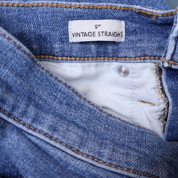 J.CREW 9" Vintage Straight Jean Wainscott Light Wash Blue Distressed Women's 25 - Picture 11 of 12